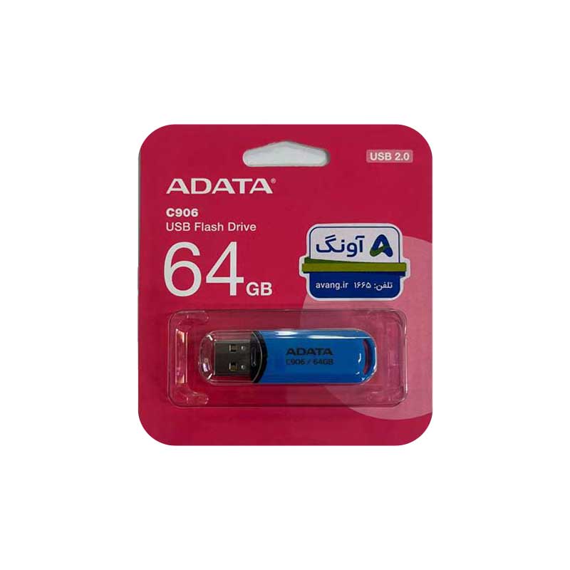 فلش مموری 64 گیگابایت ای‌دیتا مدل C906 (آبی)