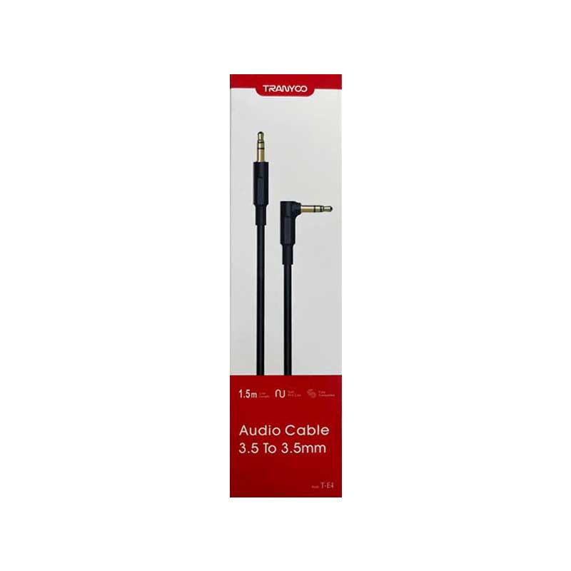 کابل صوتی 3.5 میلی‌متری ترانیو مدل T-E4 با طول 1.5 متر