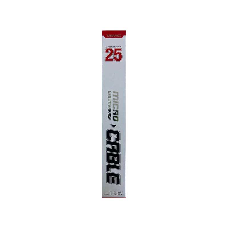 کابل میکرو ترانیو مدل T-S18V با طول 25 سانتی‌متر