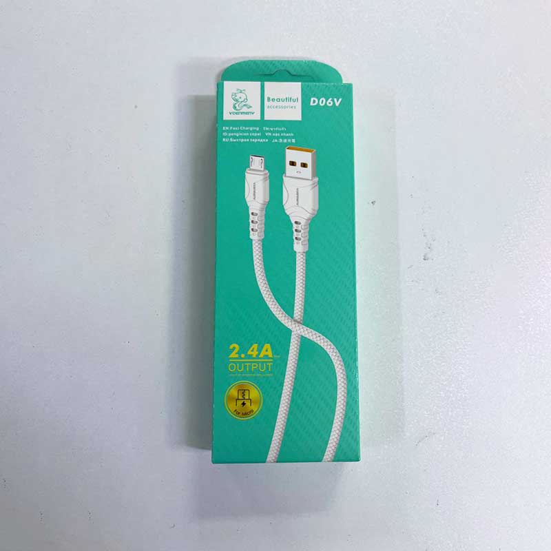 کابل شارژ سریع 2.4 آمپر میکرو VDENMENV D06V